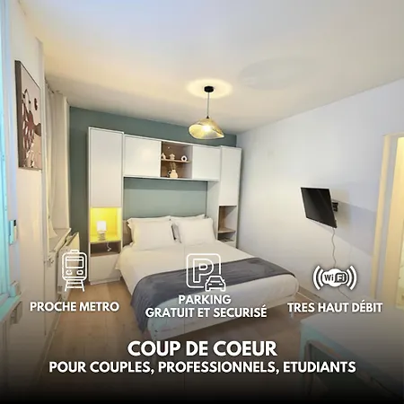 A L'orée De - Lit Queen Size, Parking Gratuit Appartamento Croix
